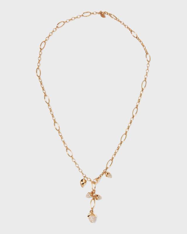 Rose Gold Mikado Necklace with Brilliant-Cut Diamonds